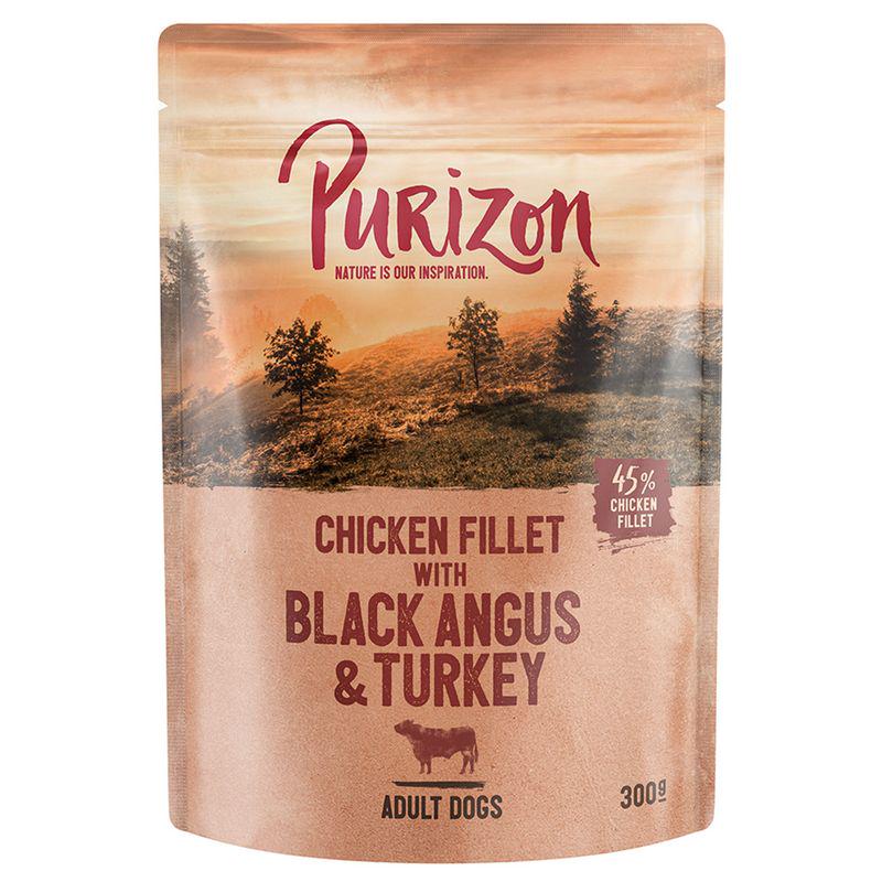 24 x 300g Purizon black angus Adult Wet Dog Food