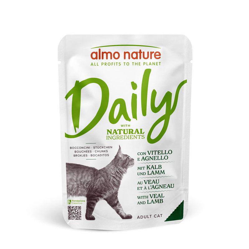 Cat food pouches daily