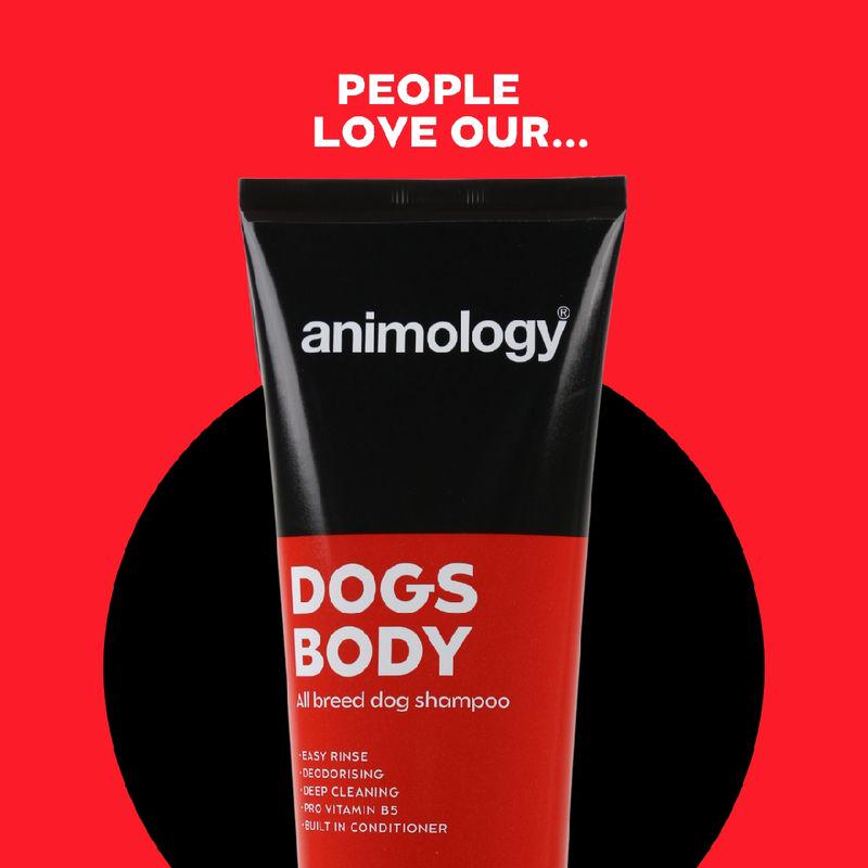Dog shampoo bottle