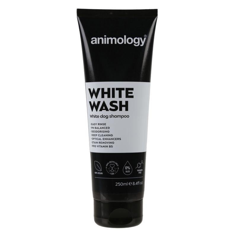 White coat dog shampoo