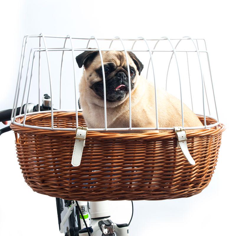 Stylish dog bike basket
