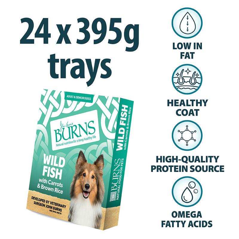 burns dog food wild fish