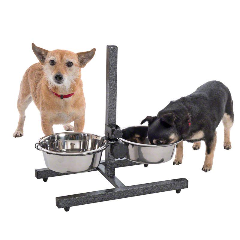 Raised pet feeding stand