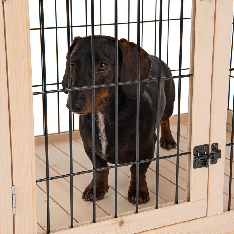 Dog cage with bars