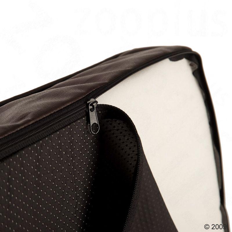 Durable faux leather bed