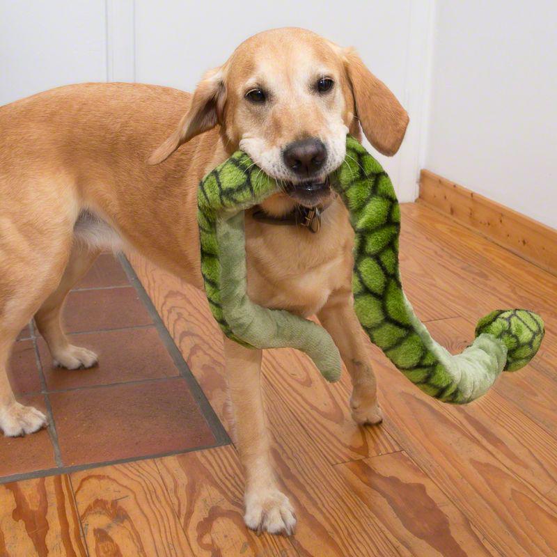 Plush snake for dogs
