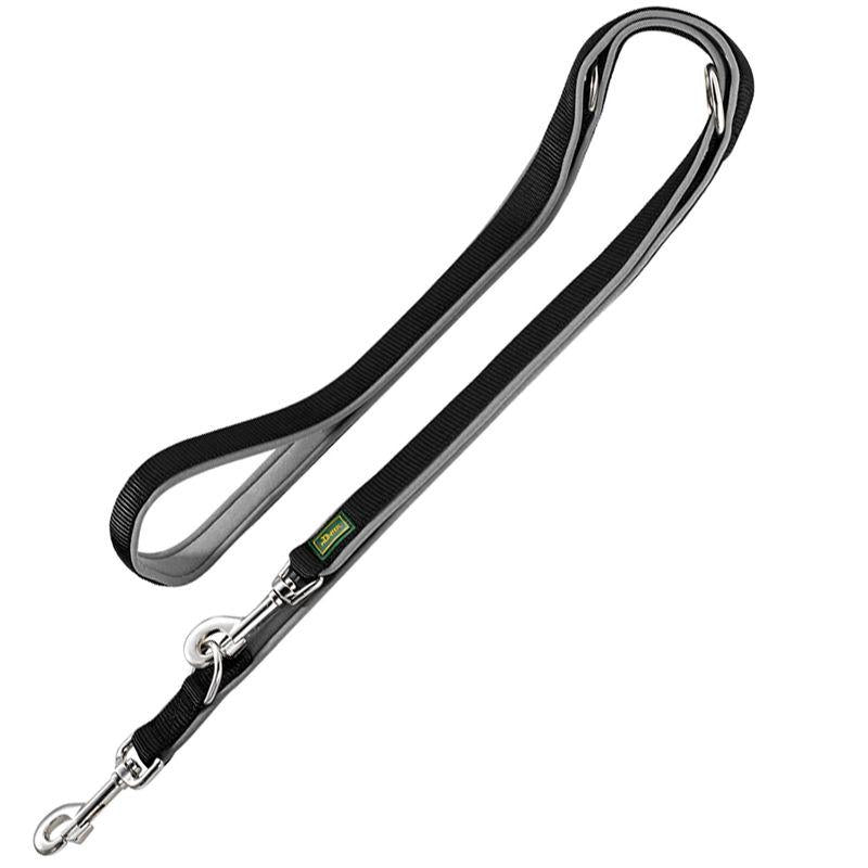 black grey dog leash