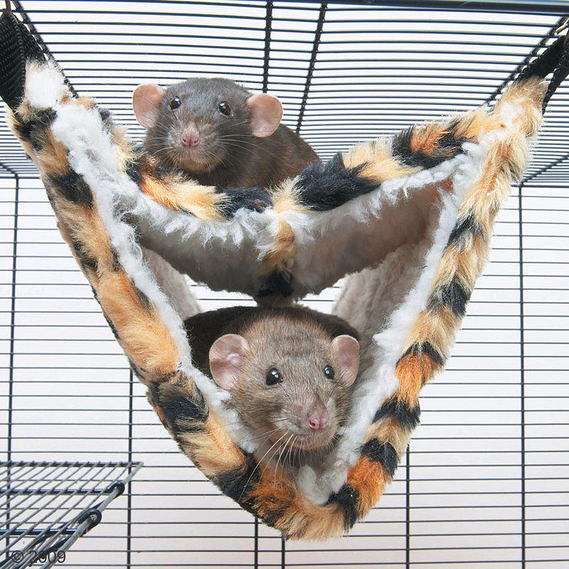 Fake fur cat hammock