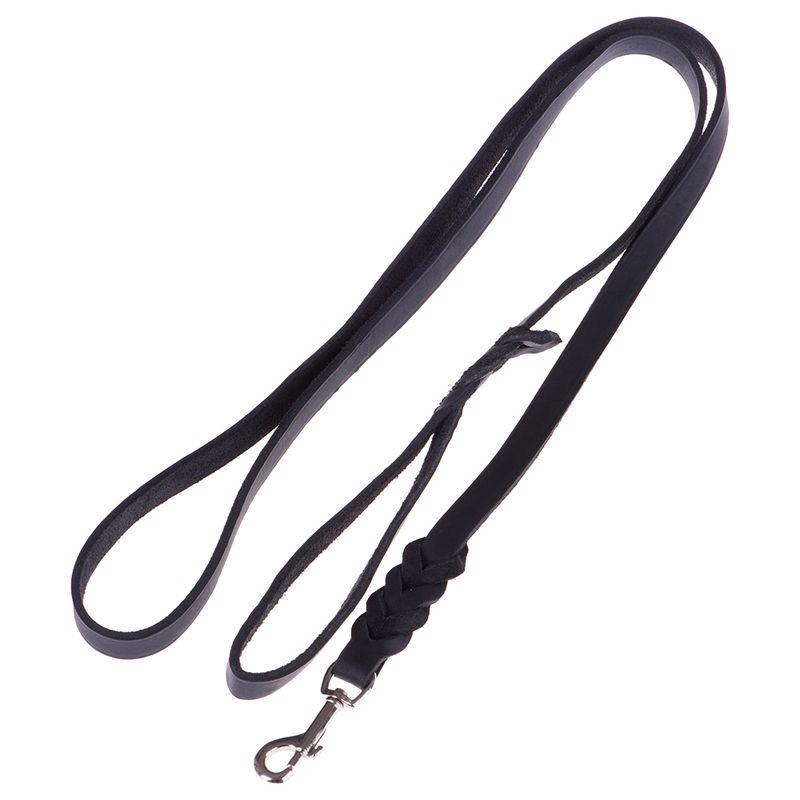 Plaited leather lead