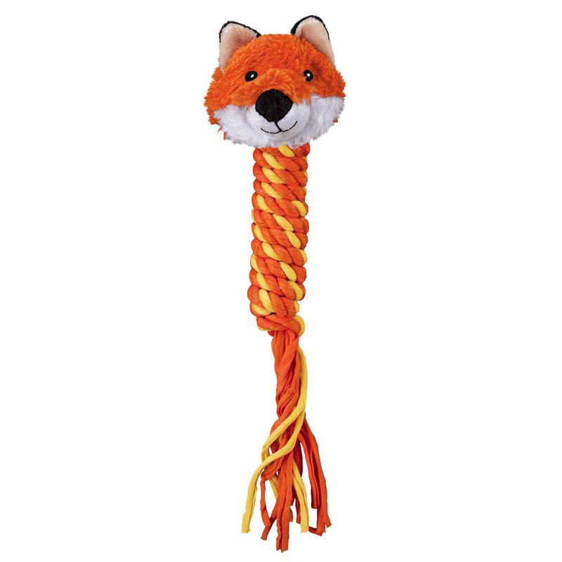 Plush and rope dog toy