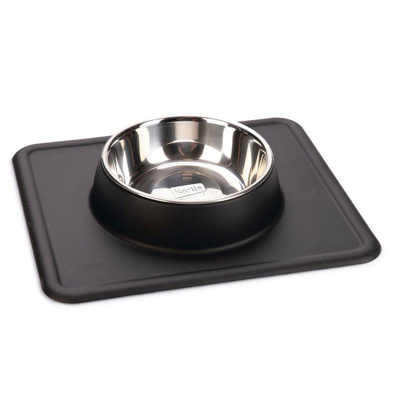 Non-slip silicone base pet bowl