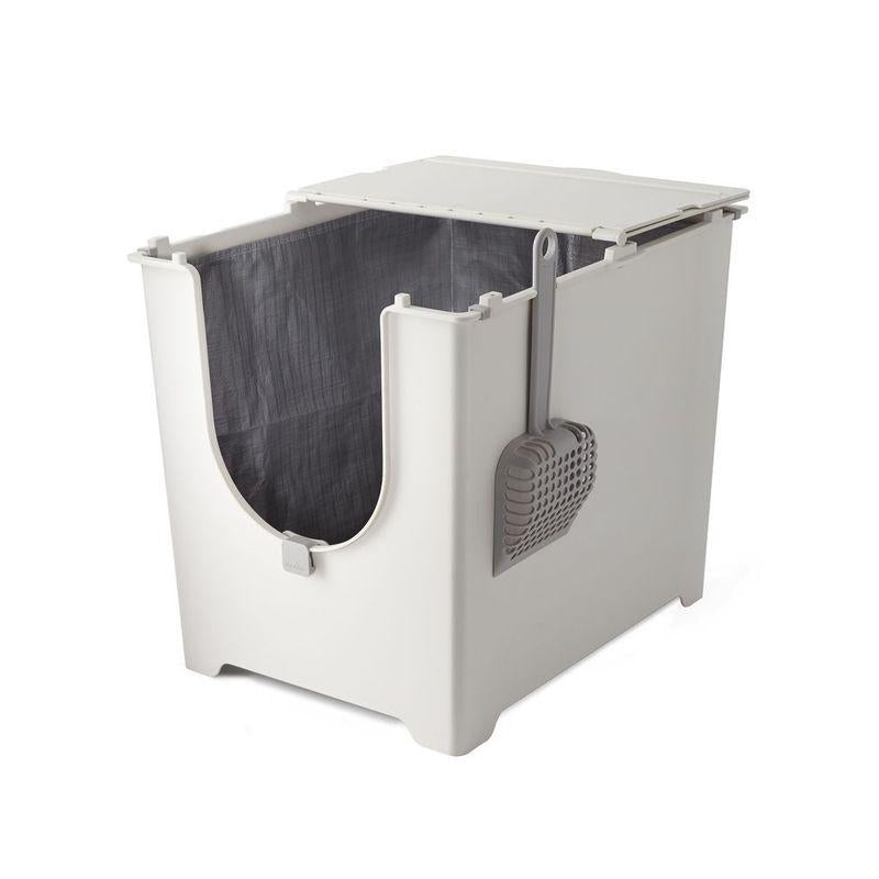 Flip-top litter box