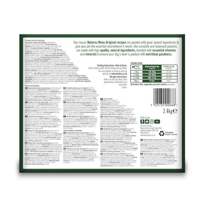 natures menu wet dog food