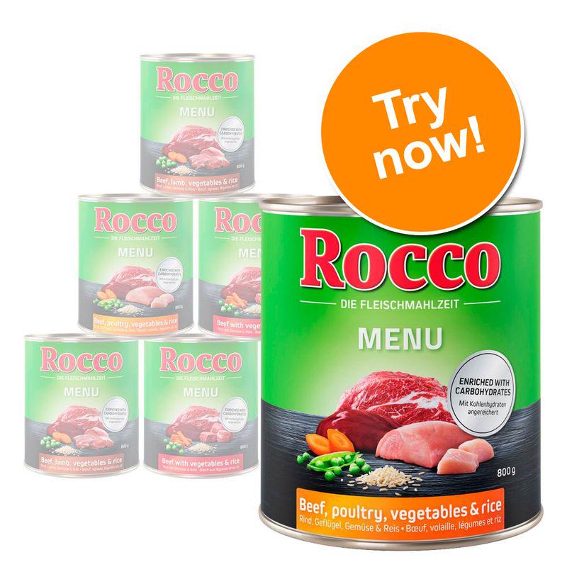 Wet dog food 6-pack by Rocco