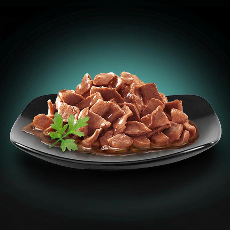 Gourmet cat food pouches