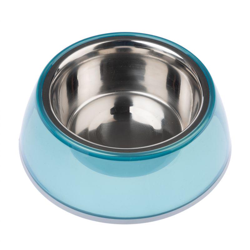 Transparent blue pet dish
