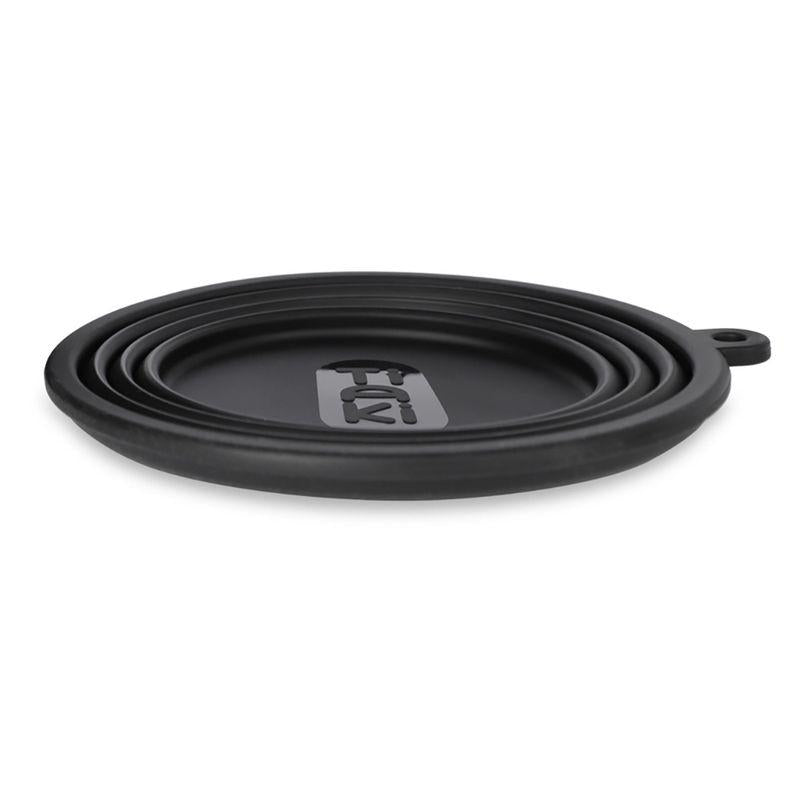 Foldable silicone travel dish