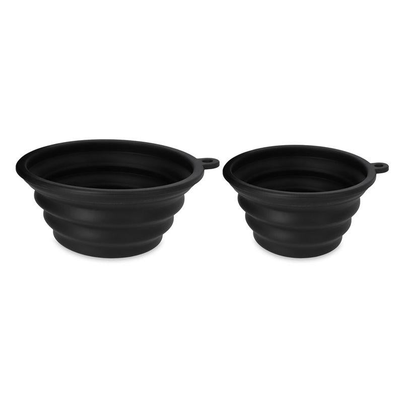 Collapsible silicone dog bowl