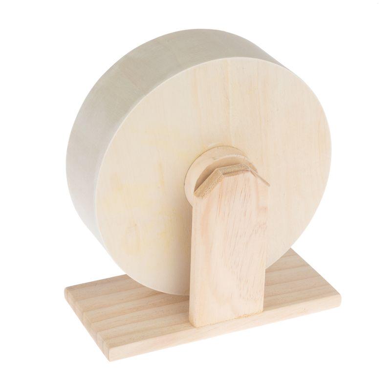 Hamster wooden running wheel
