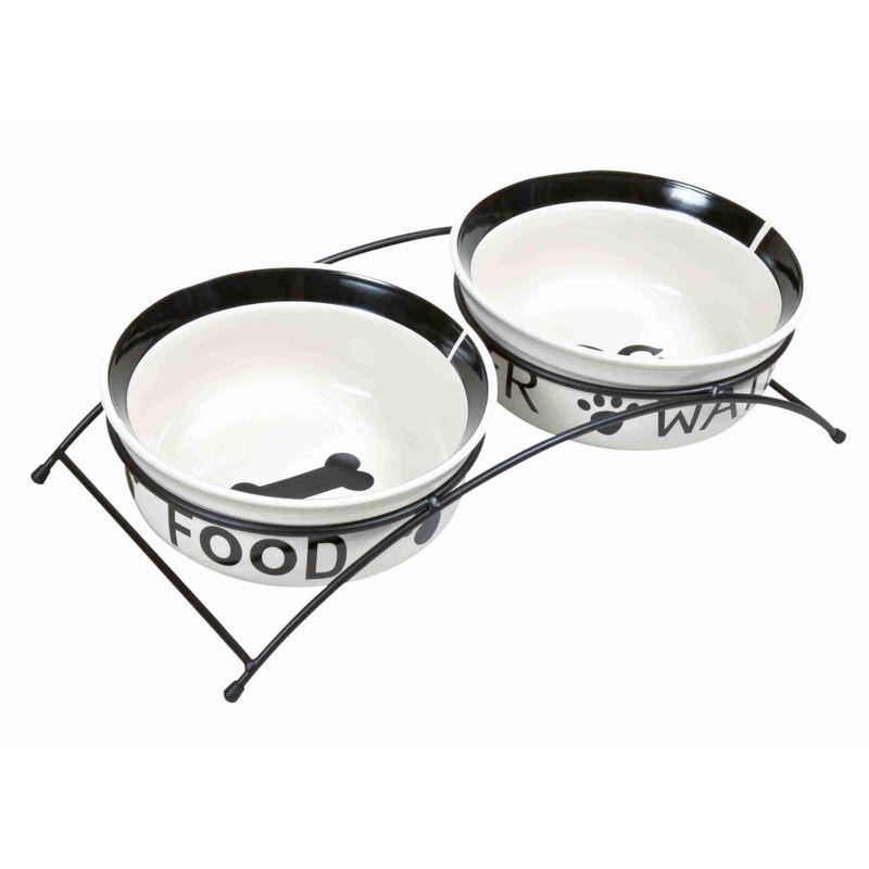 Raised feeding bowls