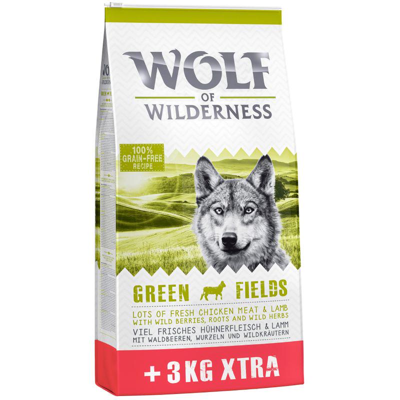 Wolf of Wilderness Adult Green Fields - Lamb x3kg