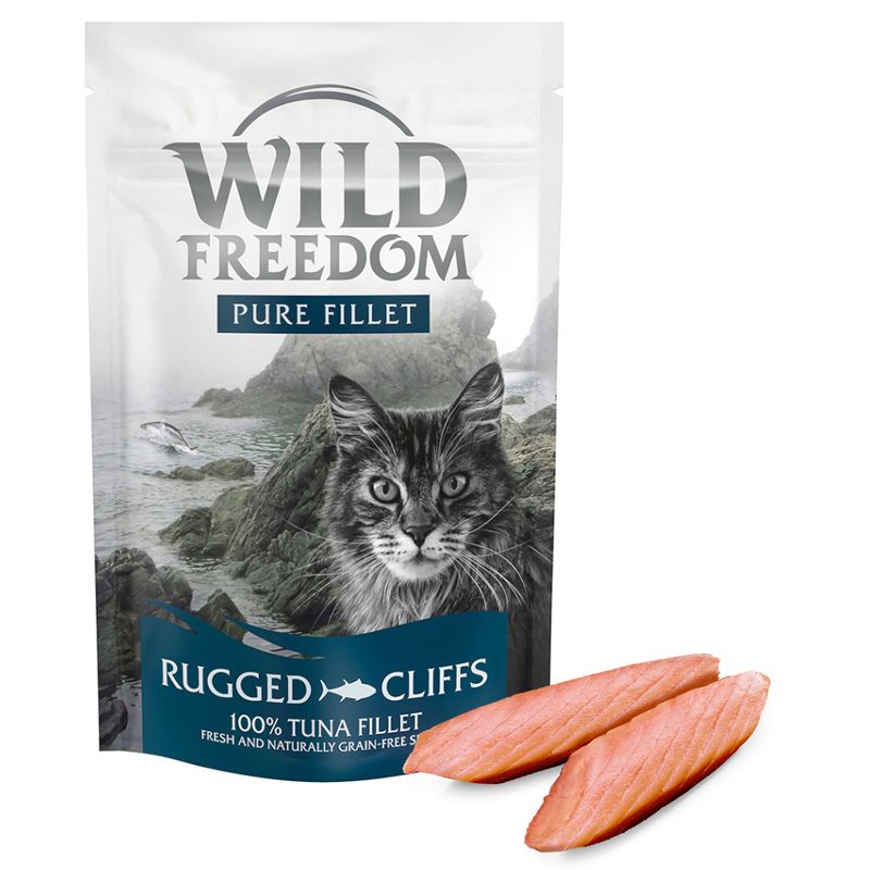 Wild Freedom cat food package with a cat illustration on a white background