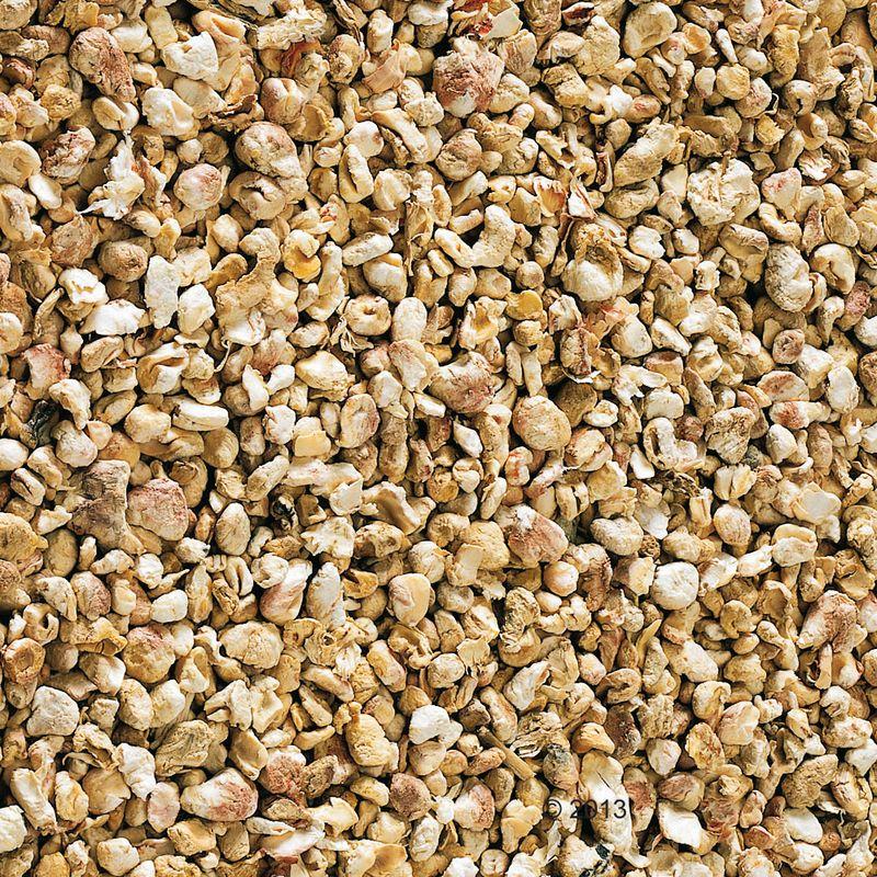 Close-up of small gravel stones with a natural color pattern