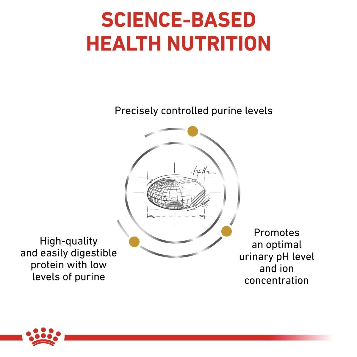 Diagram of science-based health nutrition with Purina logo
