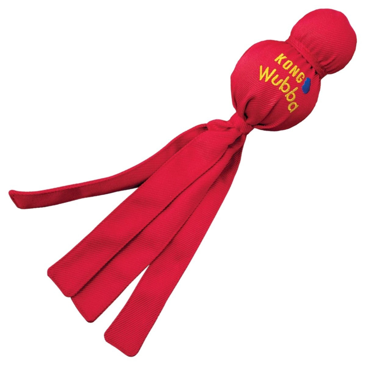 Red KONG Wubba toy on a white background