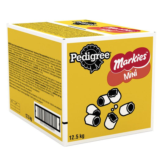 Pedigree Markies Mini dog food packaging on a white background