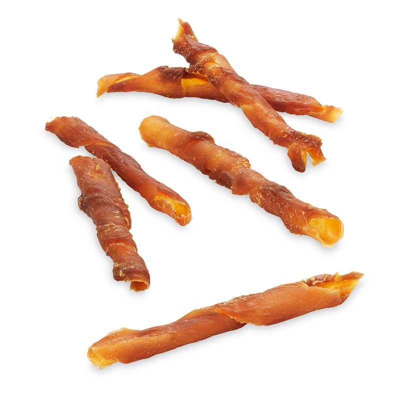 Dog treats on a white background