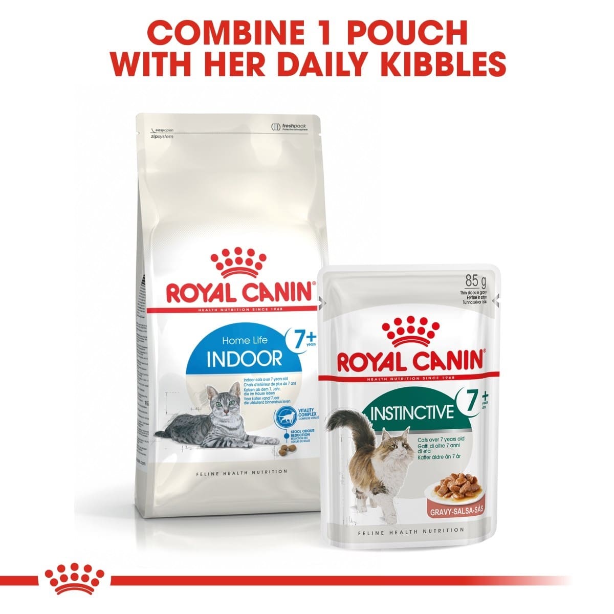 Royal Canin cat food packaging on a white background
