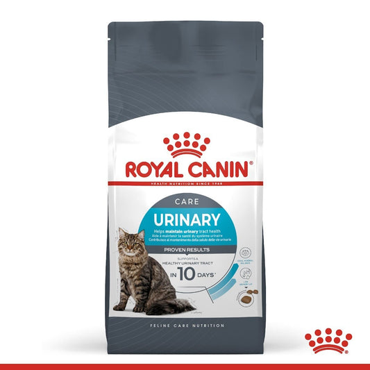 Royal Canin Urinary Care cat food package on a white background