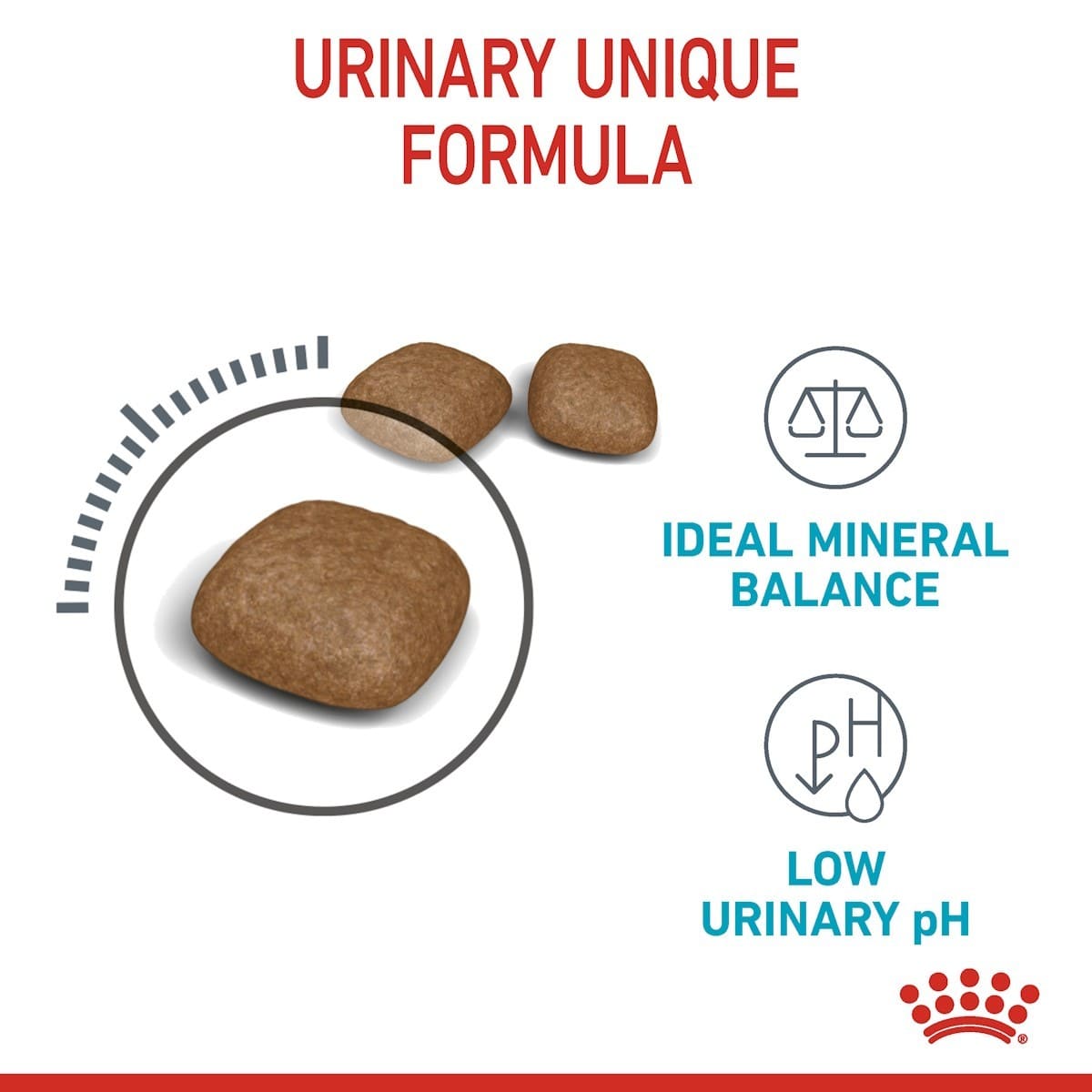 Advertisement for a urinary health product with stones and text on a white background