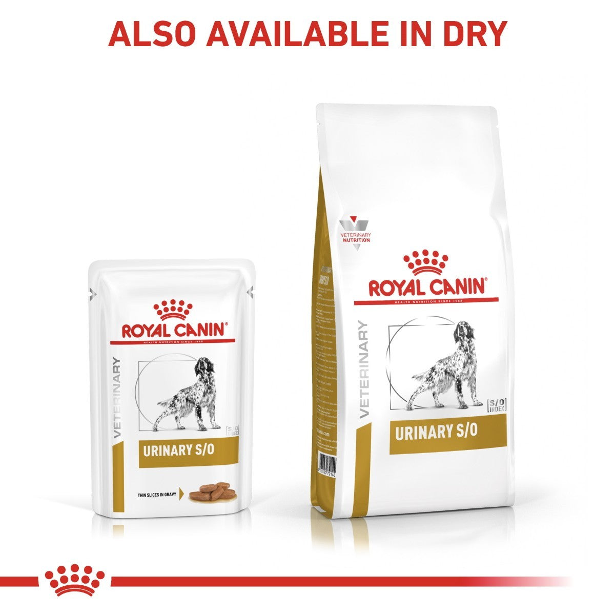 Royal Canin Veterinary Diet Urinary S/O food packaging on a white background