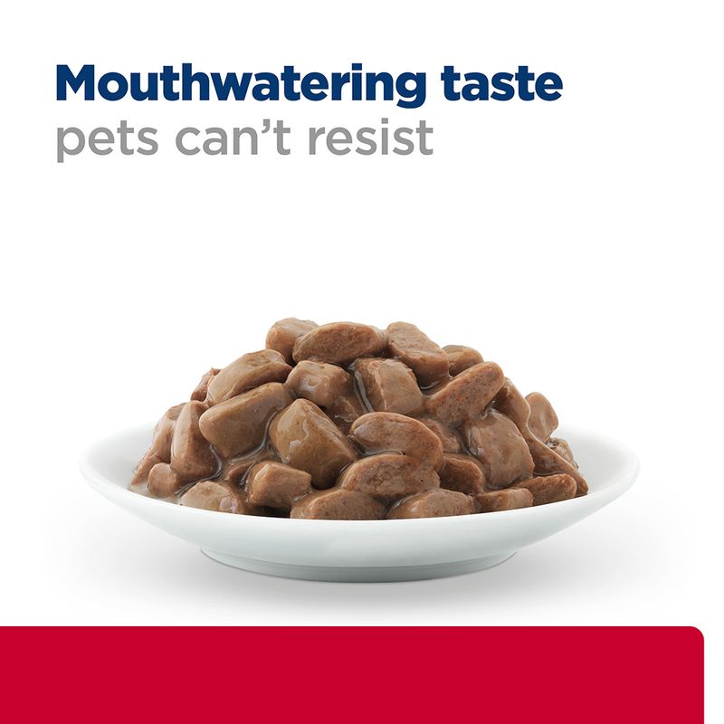 bowl of dog treats with text 'Mouthwatering taste pets can't resist' on a white background