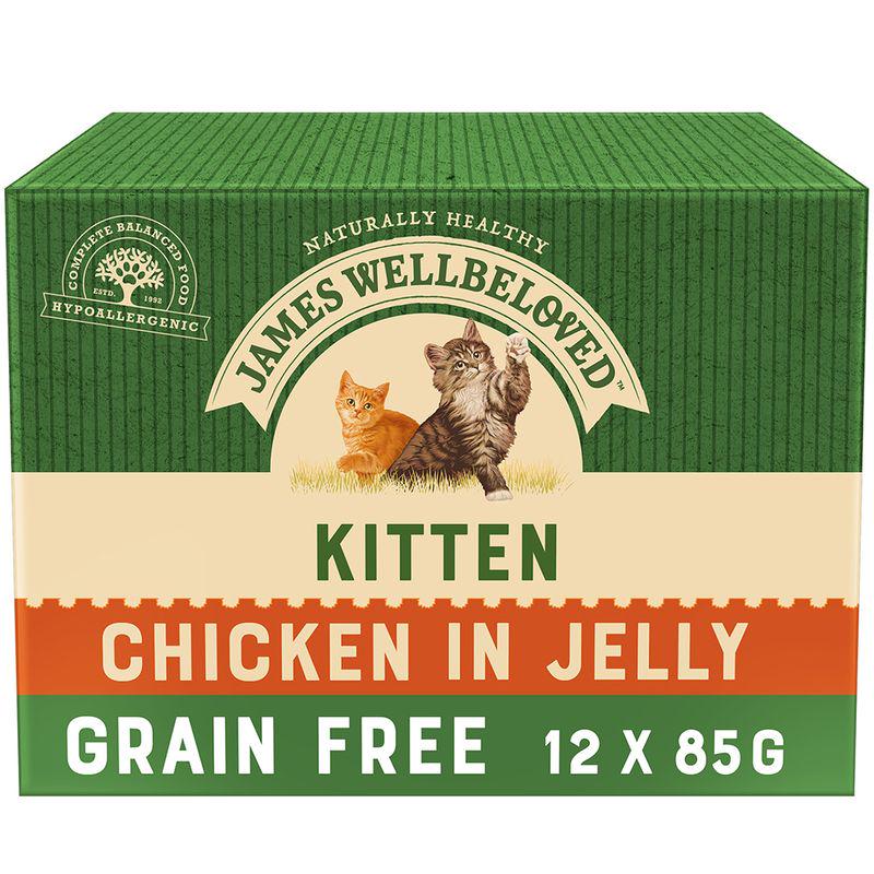 1.5kg James Wellbeloved Dry Cat Food + 12 x 85g Wet Food - Bundle Price! *