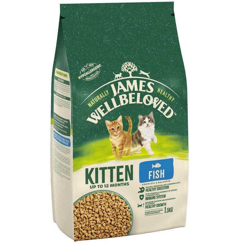 1.5kg James Wellbeloved Dry Cat Food + 12 x 85g Wet Food - Bundle Price! *