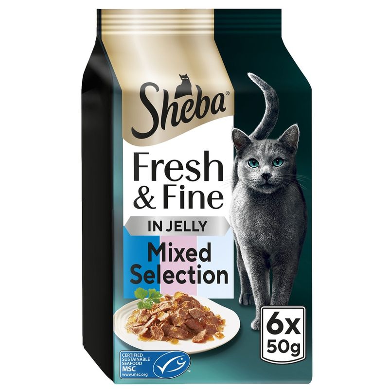 Mini jelly pouches for cats