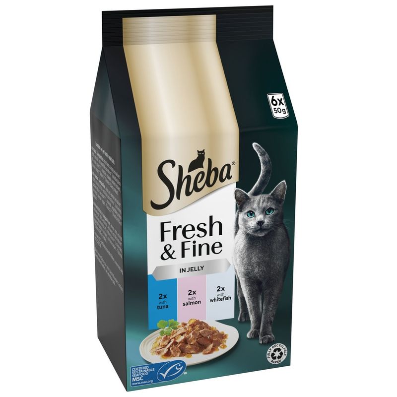 Sheba 50g pouch close-up