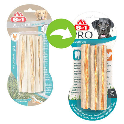 Dental care dog snack