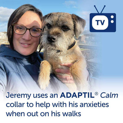 Adjustable calming dog collar