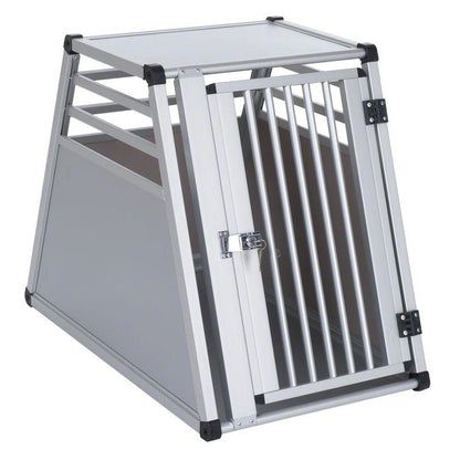 Secure dog travel crate