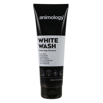 White coat dog shampoo