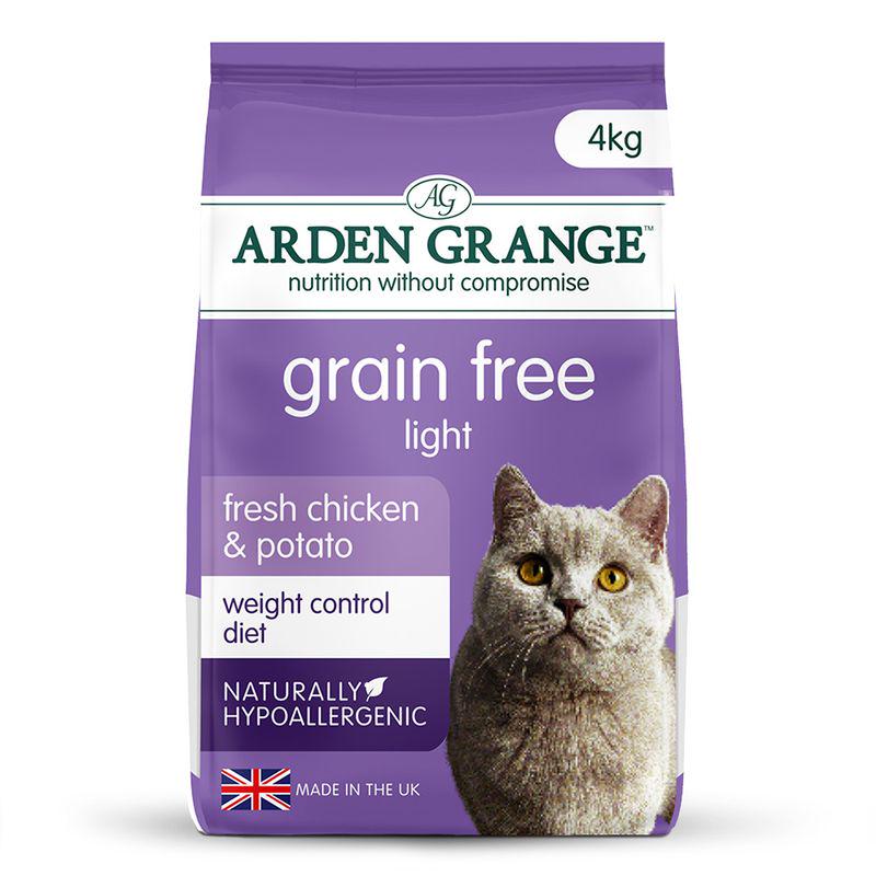 Low-calorie adult cat food