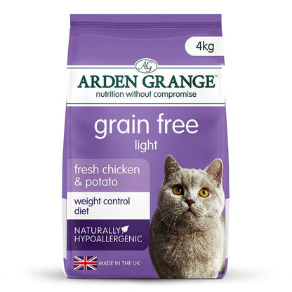 Low-calorie adult cat food