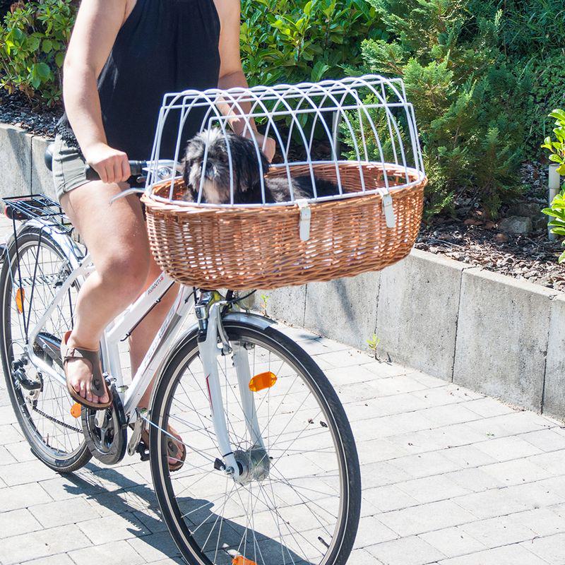 Ventilated pet bike basket