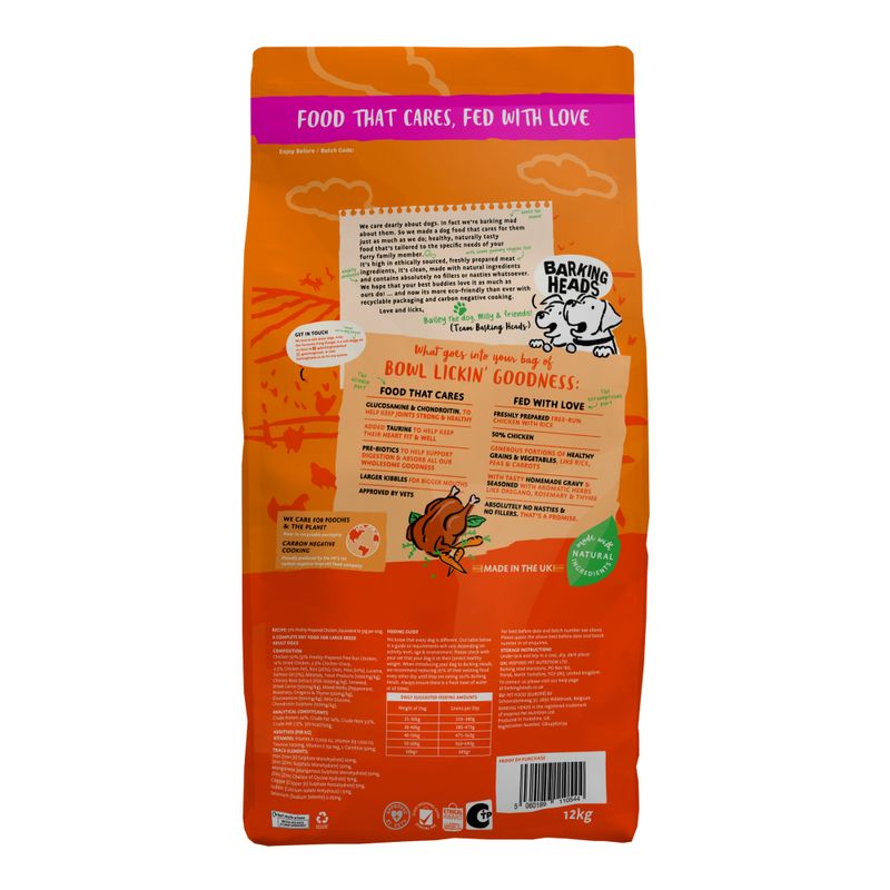 Big Foot adult dog kibble