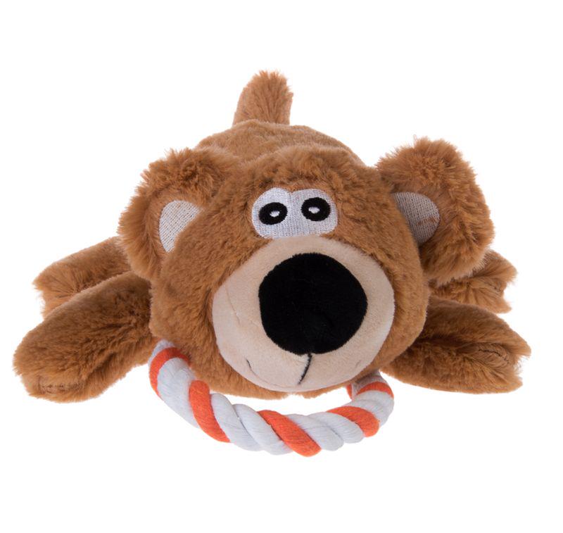 Dog toy with rope