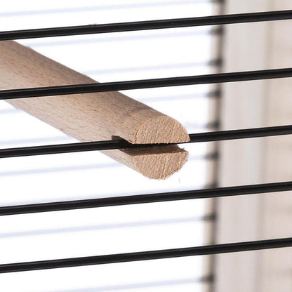 Multiple wooden perches